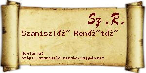 Szaniszló Renátó névjegykártya